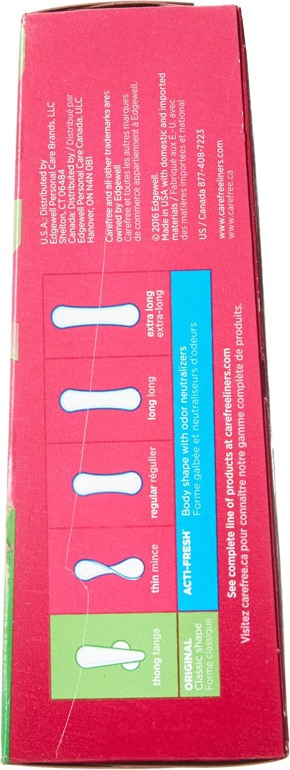 Carefree Thong Pantiliners-Unscented- 49 Count (Pack of 3)