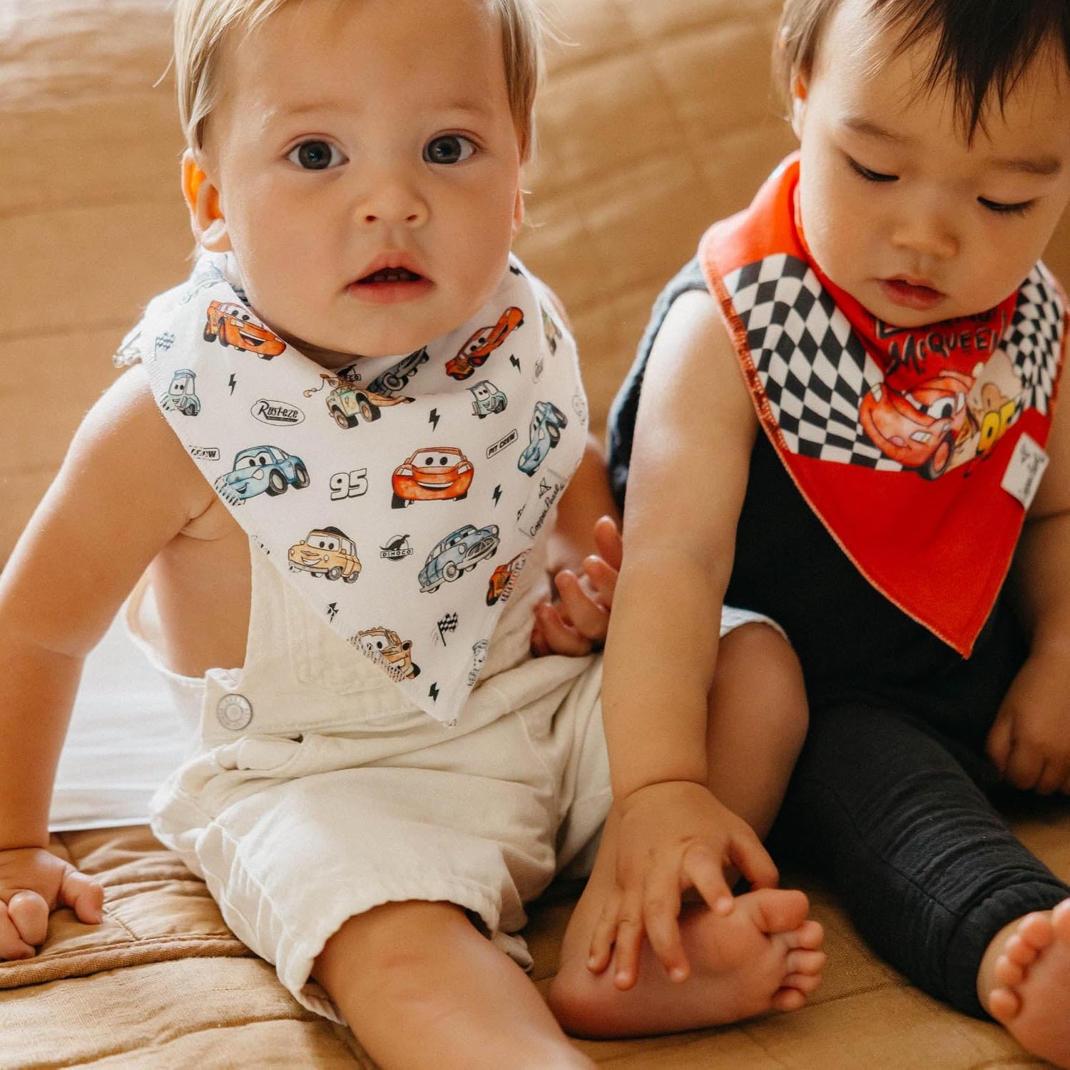 Copper Pearl Baby Bibs 4 Pack & 6 Pack, Bandana Drool Bibs for Baby Girl & Boy, Soft Cotton Bibs for Drooling and Teething