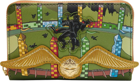 Loungefly Harry Potter Golden Snitch Zip Around Wallet Standard