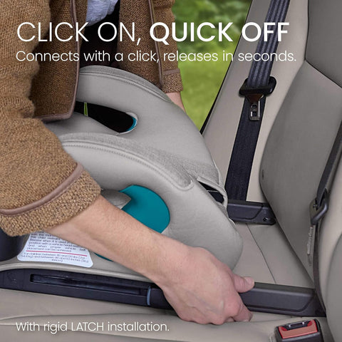 Britax UpNGo Click Backless Booster Car Seat — Parchment