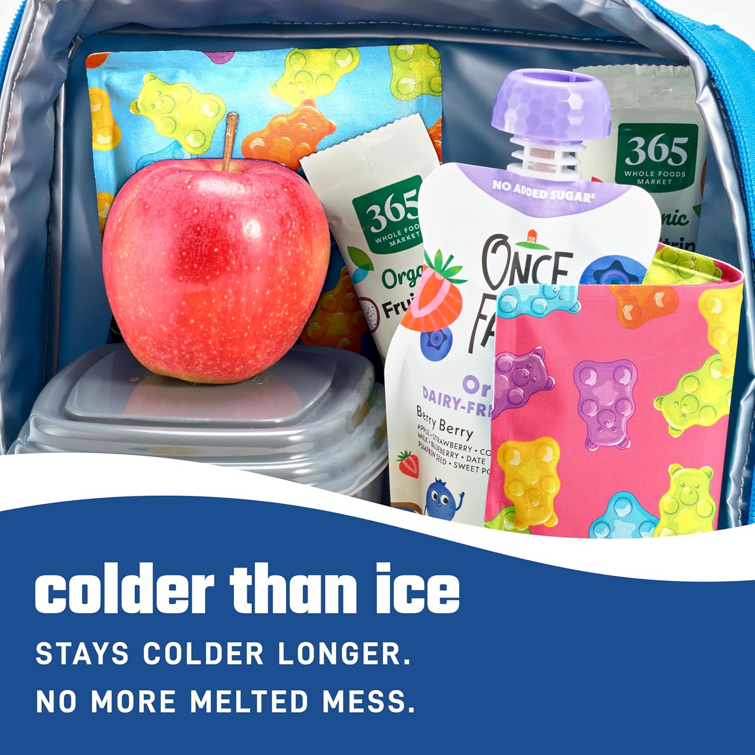 Fit & Fresh Cool Coolers Soft Ice Packs for Lunch Bags & Coolers, 2pk