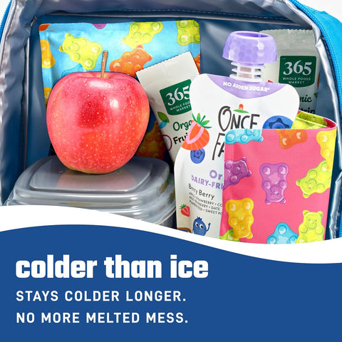 Fit & Fresh Cool Coolers Soft Ice Packs for Lunch Bags & Coolers, 2pk