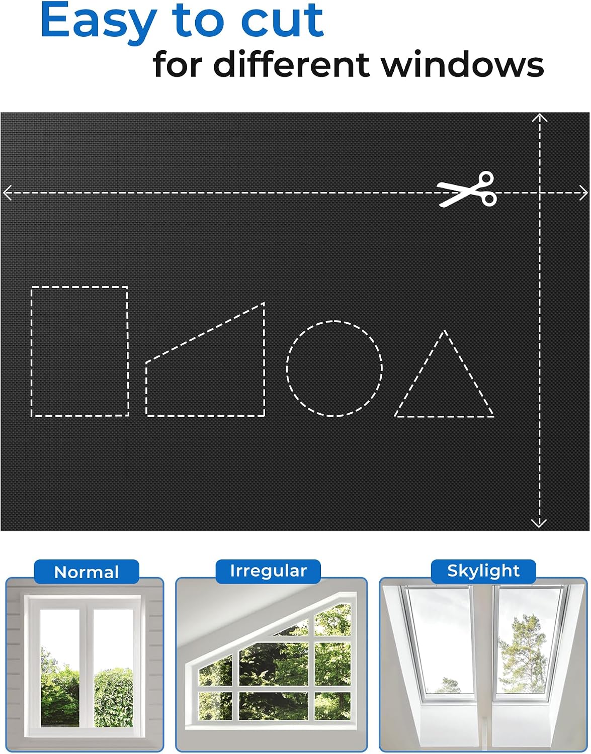 Sumobaby Blackout Curtains 24"x36" Portable No Drill Black Out Window Cover