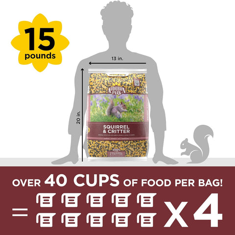 Audubon Park Squirrel & Critter Food, 15-lb. Bag