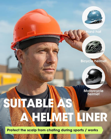3-Pack Breathable Mesh Skull Cap Sweat Control Helmet Liner