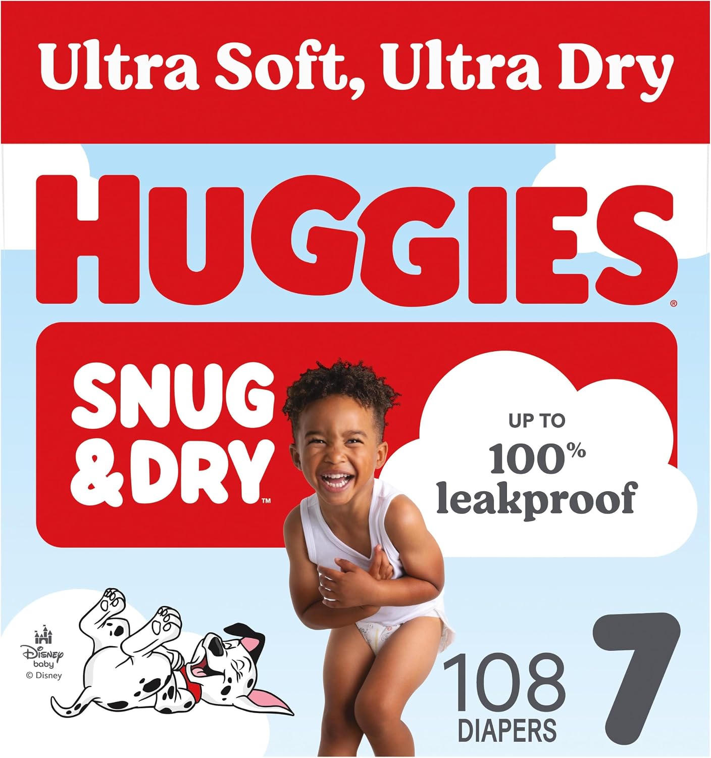 Huggies Snug & Dry Diapers Size 7, 108 Count