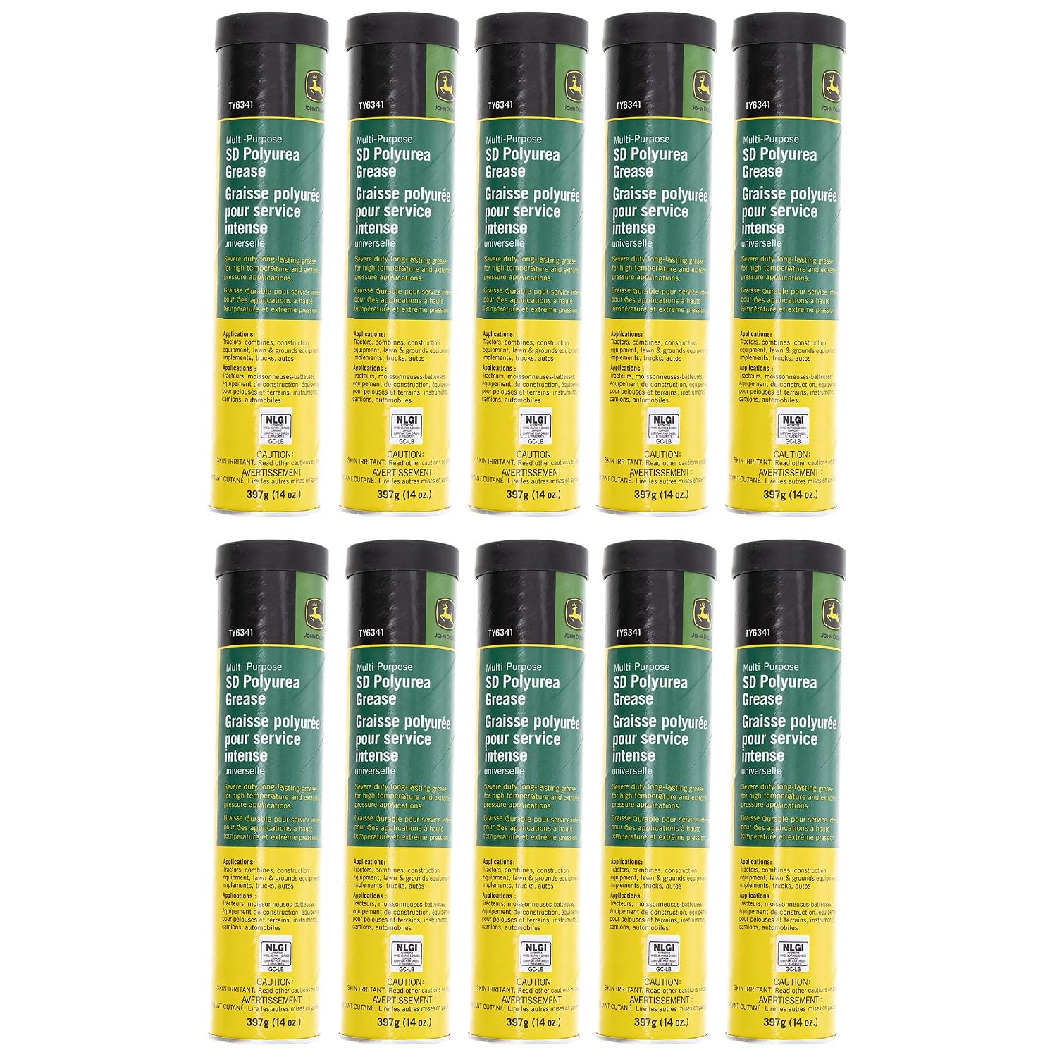 John Deere SD Polyurea Multi-Purpose Grease - TY6341 (CASE OF 10)