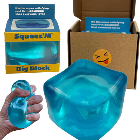 Original Big Block Premium Stress Cube, Squishy Fidget Toy, Kids & Adults