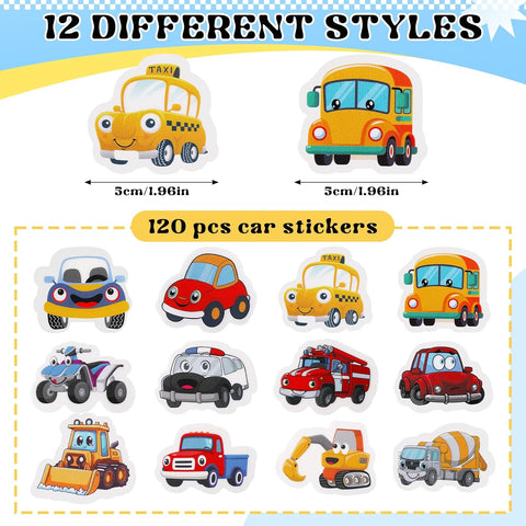 Chinco 120 Pcs Potty Training Targets for Boys Flushable,Cars