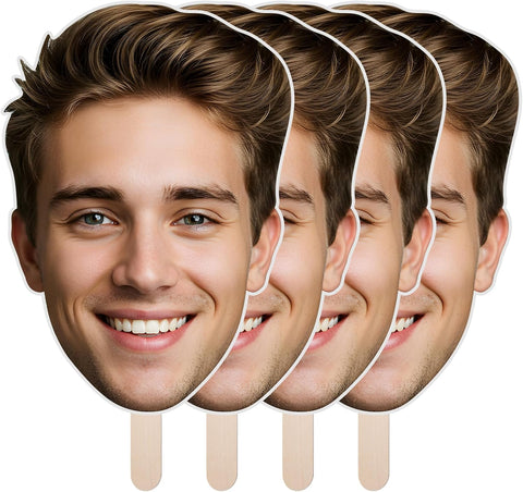 Big Head Cutout on a Stick, 6" to 48", Custom Photo, 1 PC