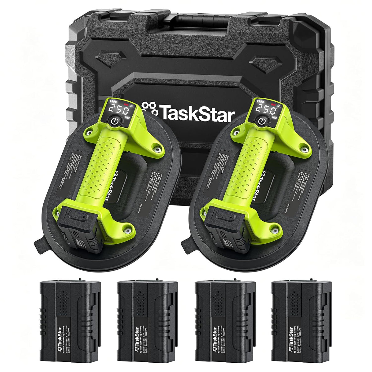 Taskstar Electric Suction Cup for Glass, 550LBS Max Load