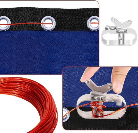 164 FT Swimming Pool Cover Cable and Ratchet Winch Kit