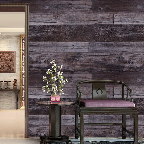 WENMER 17.71" x 590" Grey Wood Peel and Stick Shiplap Self Adhesive Wallpaper - Plank Wallpaper for Countertop, Cabinet, Shelf, Drawer, Wall, Door