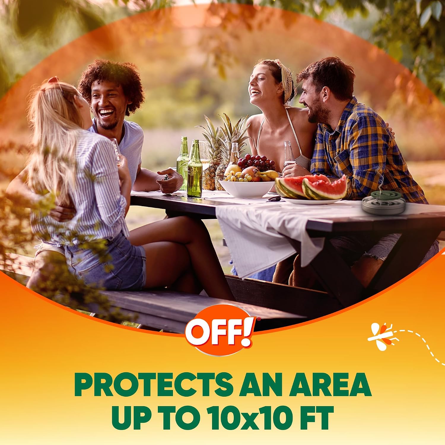 OFF! Backyard Mosquito Repellent Coil Refills, Perfect for Outdoor Patios Country Fresh Scent, 6 Count (Pack of 2)