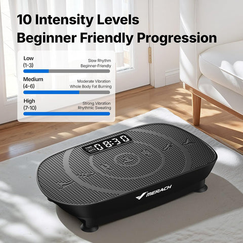 Merach CV30 Curved Vibration Plate Exercise Machine for Lymphatic Drainage