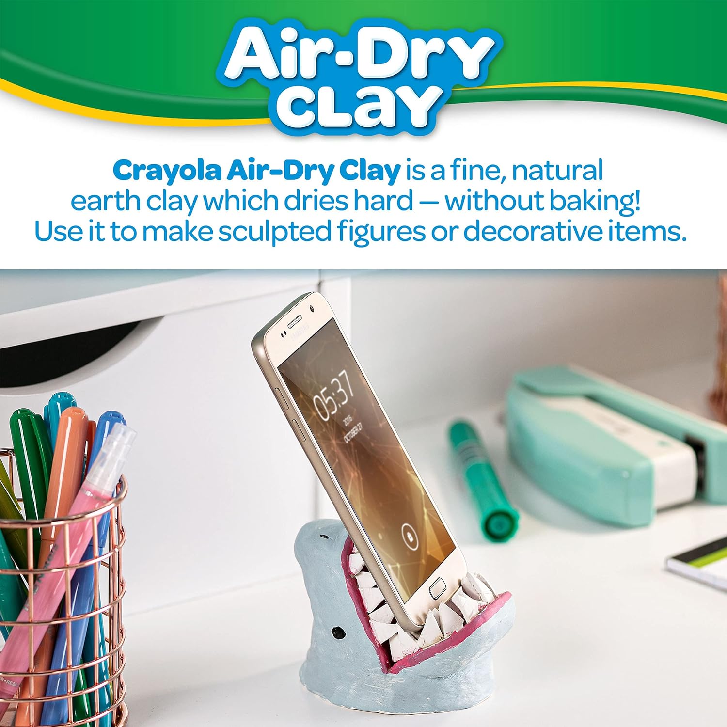 Crayola Air Dry Clay for Kids - White, 25lbs, Teacher Wishlist Supplies, Classroom Must Haves, Bulk Modeling Clay for Kids, No Bake, Sculpting & Molding Material