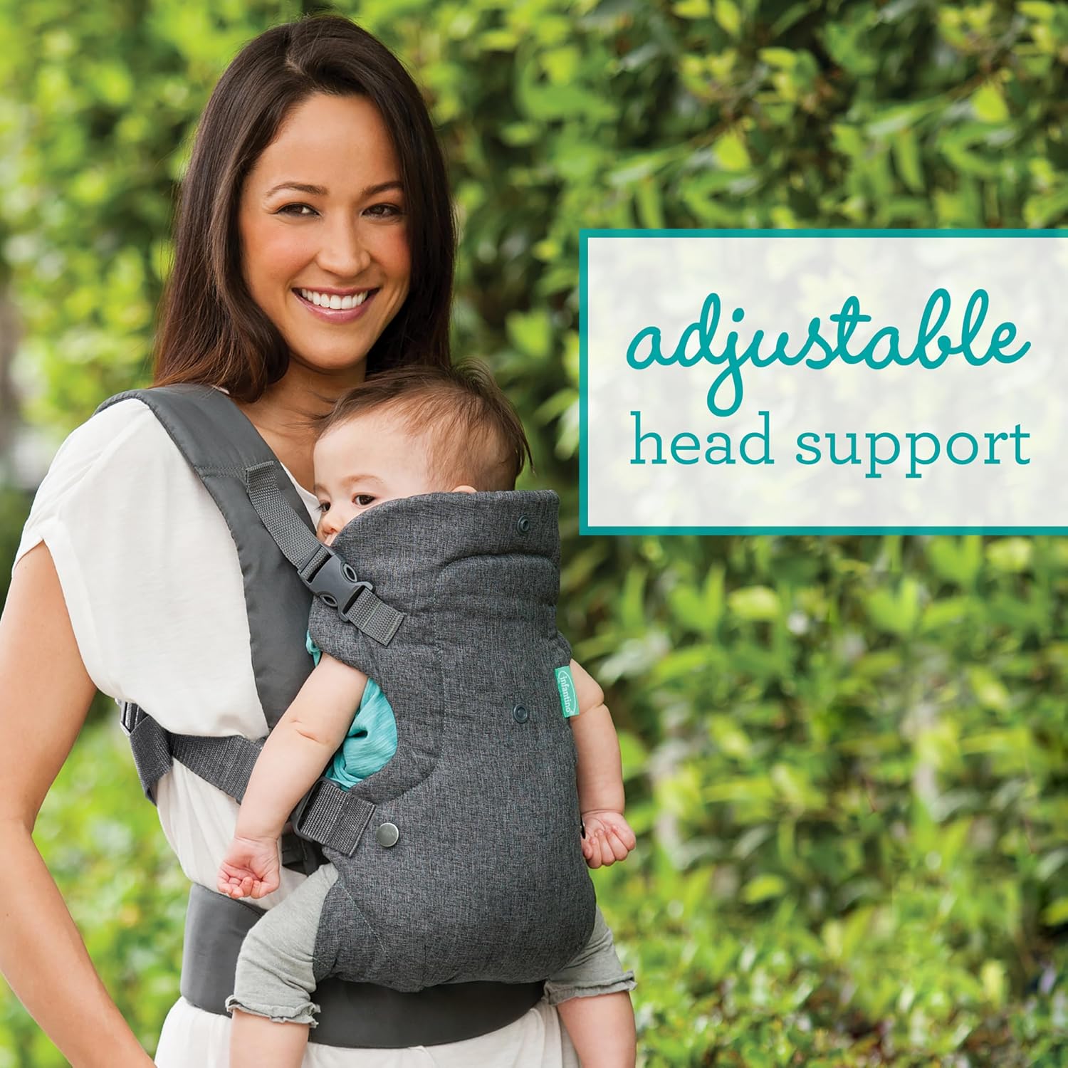 Infantino Flip 4-in-1 Baby Carrier Convertible Ergonomic, Gray