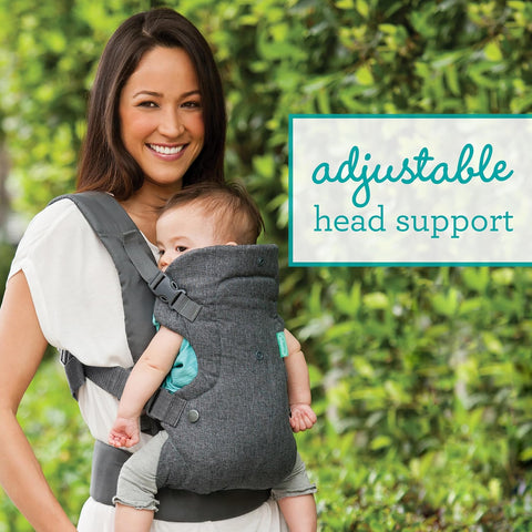Infantino Flip 4-in-1 Baby Carrier Convertible Ergonomic, Gray