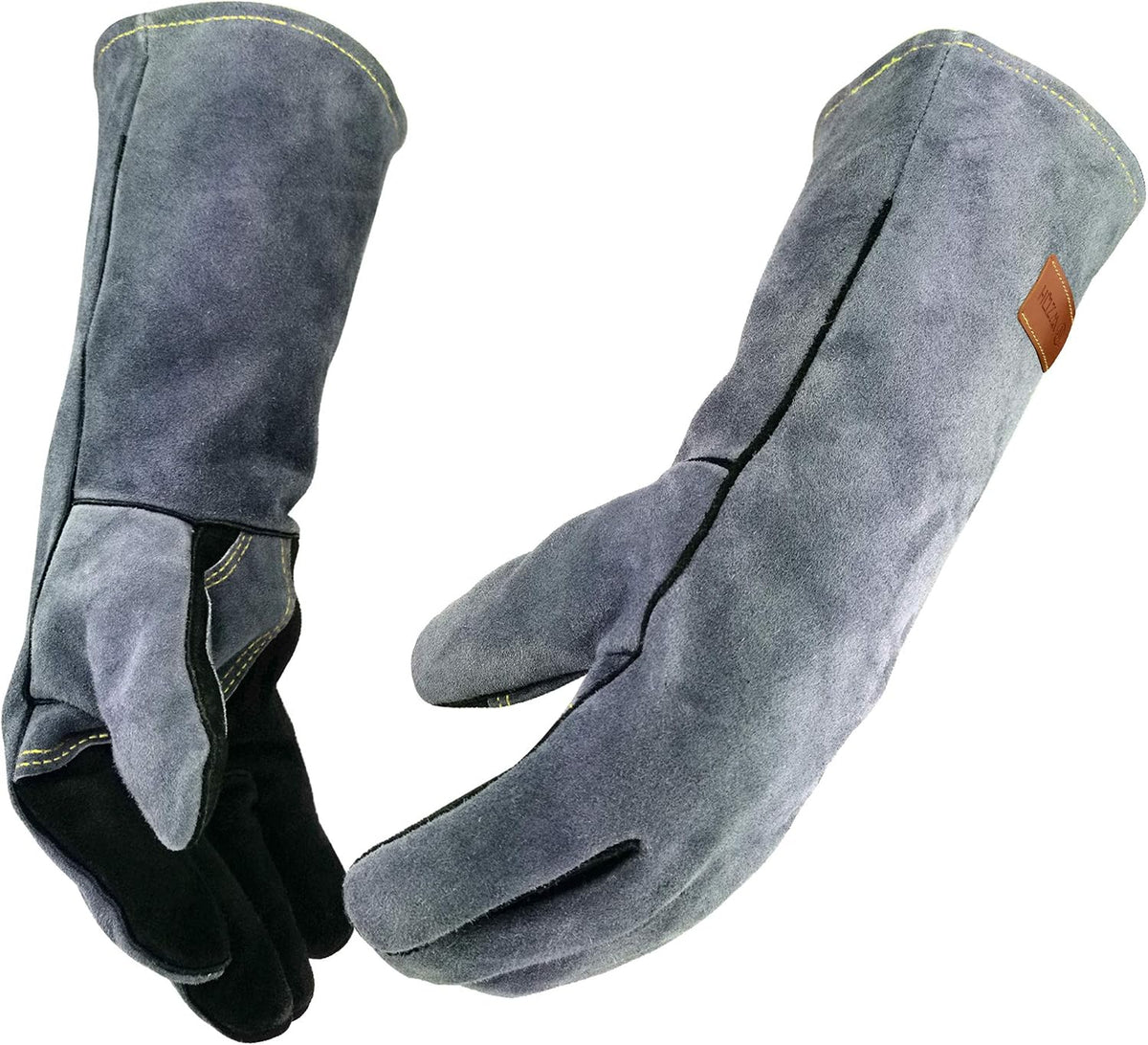WZQH 14 In,932℉,Welding Gloves,Fireplace Glove,Fire & Heat Resistant,M