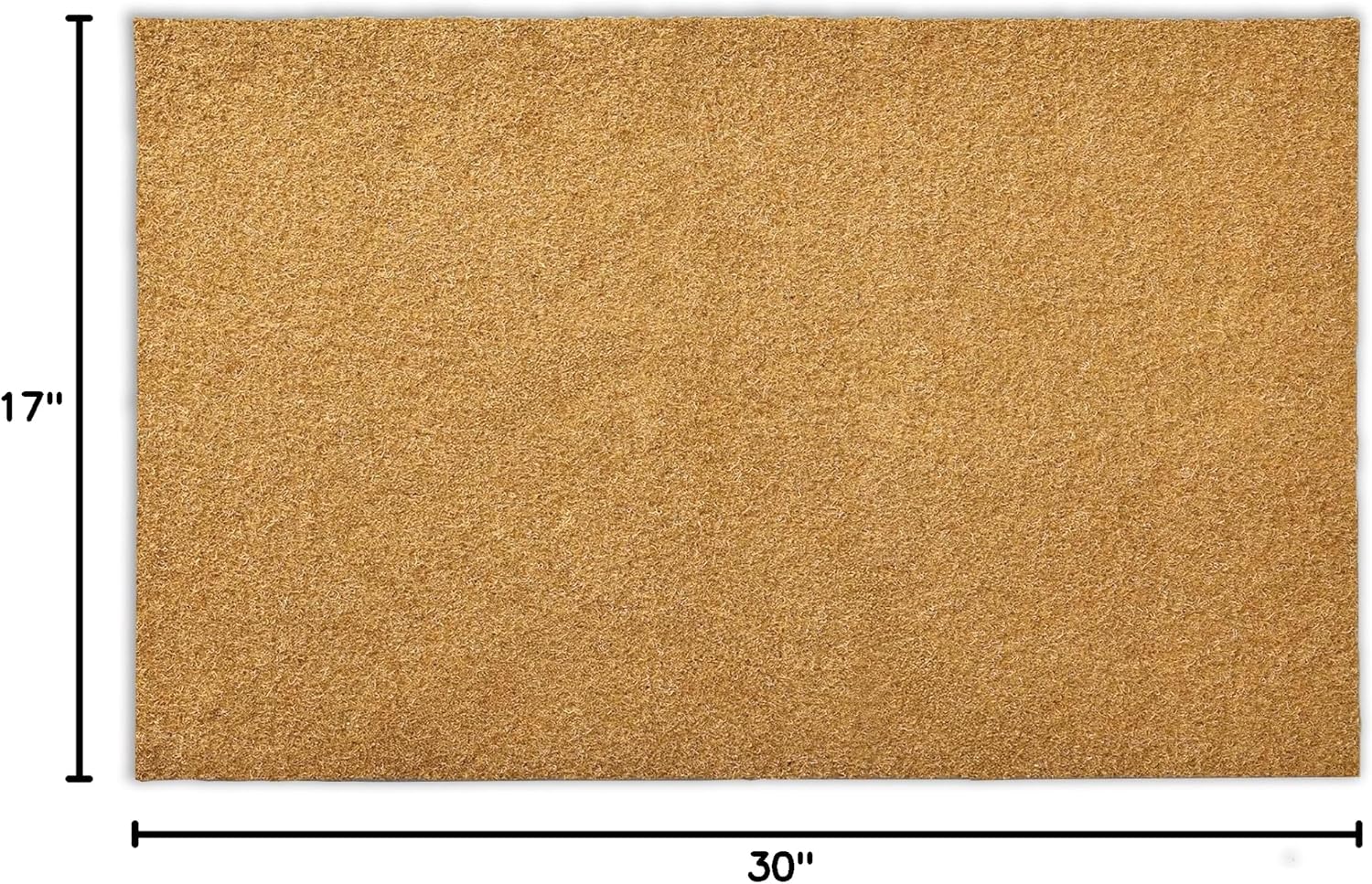 Door Mat Outside Entrance: Blank Doormat 17x30 inch Artificial Coir Doormat for Outdoor Entrance - Front Door Mat Non-Slip Backing Washable Fall Mats for Entryway