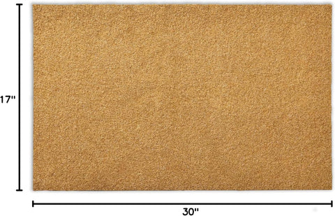 Door Mat Outside Entrance: Blank Doormat 17x30 inch Artificial Coir Doormat for Outdoor Entrance - Front Door Mat Non-Slip Backing Washable Fall Mats for Entryway