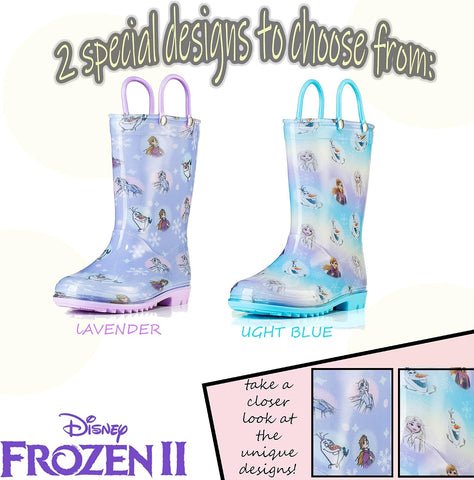 Disney Girls' Frozen 2 Waterproof Rain Boots