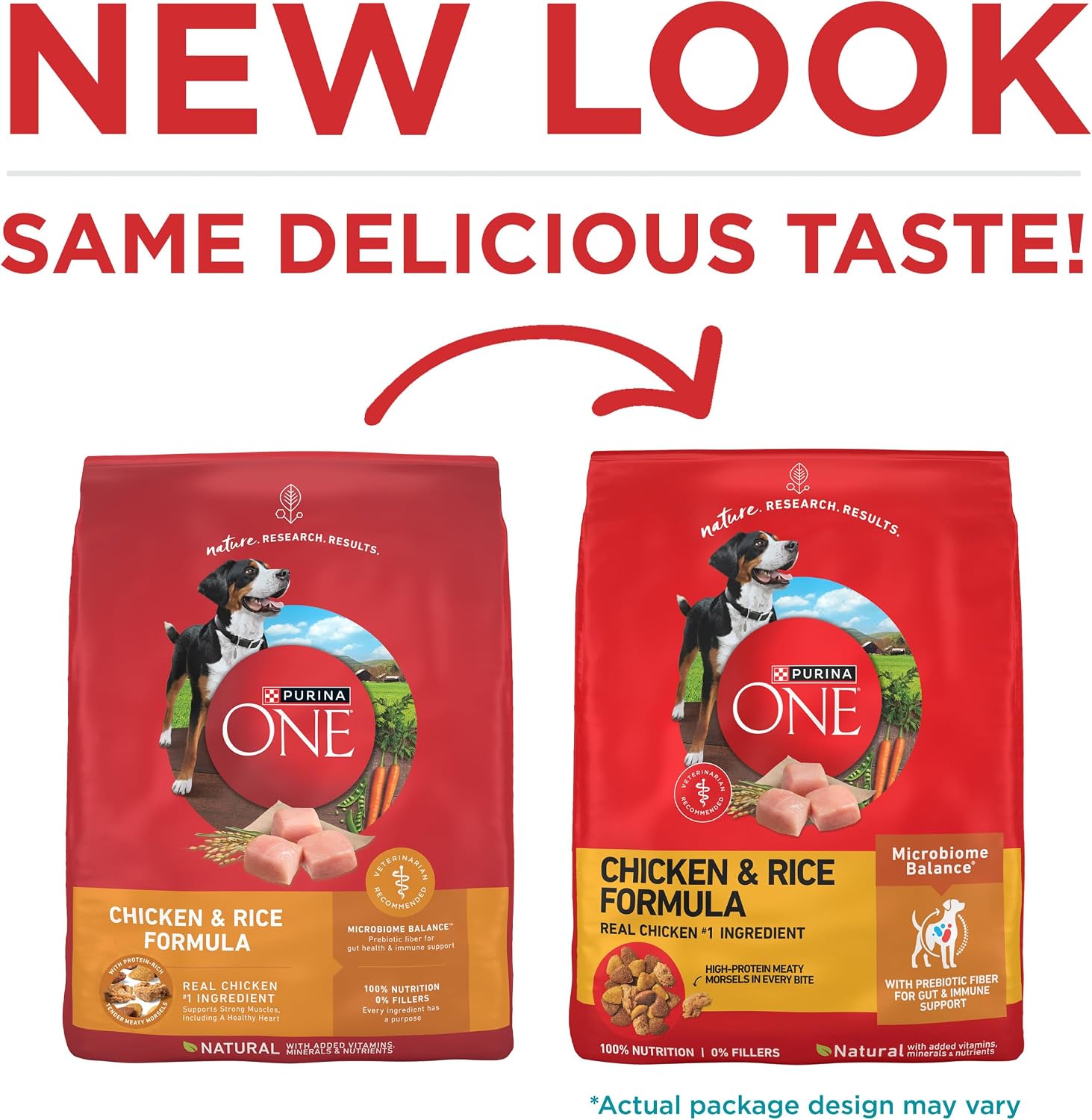 Purina ONE Chicken & Rice Formula Dry Dog Food, 8 lb Bag