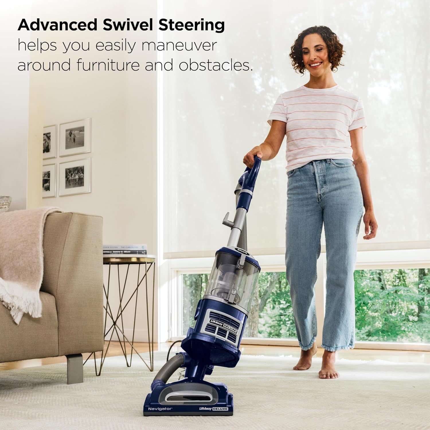 Shark Navigator Lift-Away Vacuum, HEPA, Carpet and Pet Hair, Blue, NV360