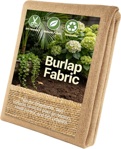 40" x 7 ft Burlap Fabric Roll, Multipurpose Natural Jute Burlap for DIY Crafts, Rustic Home Decor, Gardening Burlap Cloth, Tree Wrap & Weed Barrier Fabric