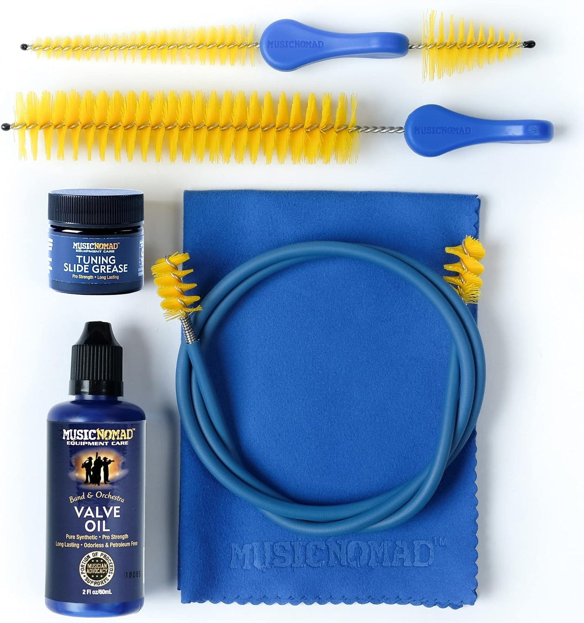 MusicNomad 6 pc. Premium Trumpet (Cornet) Cleaning & Care Kit (MN770)