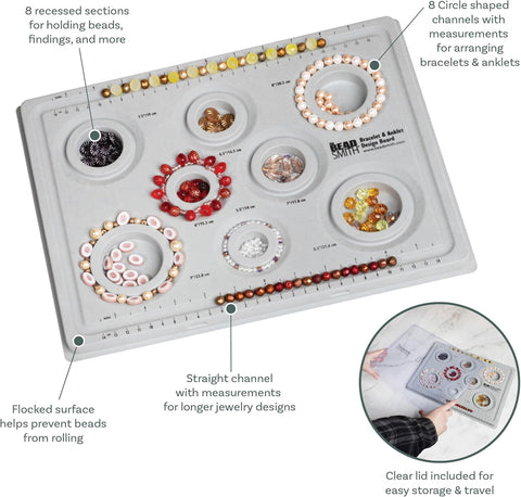 The Beadsmith Elements Bracelet & Anklet Design Bead Board