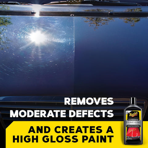 Meguiar's Ultimate Compound, Pro-Grade Car Scratch Remover, 15.2 Oz