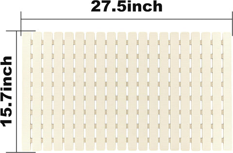 BEMISO Shower Mat Non Slip Bathtub Mat 27.5 x 15.7 Inch Bath Mat for Tub
