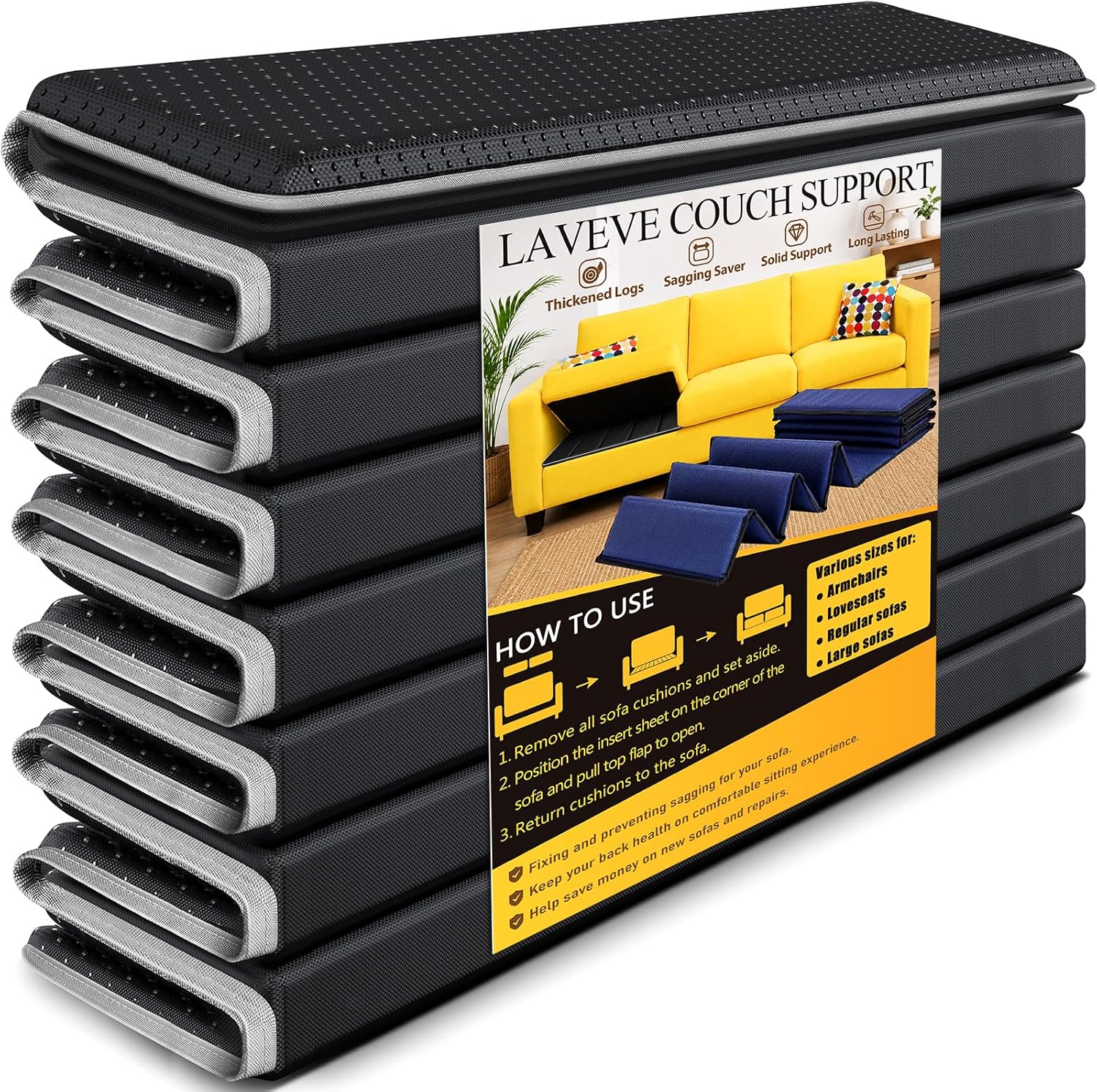 LAVEVE Heavy Duty Couch Cushion Support Board for Sagging Sectional Sofas