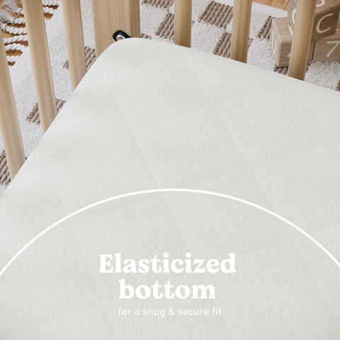 Graco Premium Waterproof Crib and Toddler Mattress Protector, 2 Pack