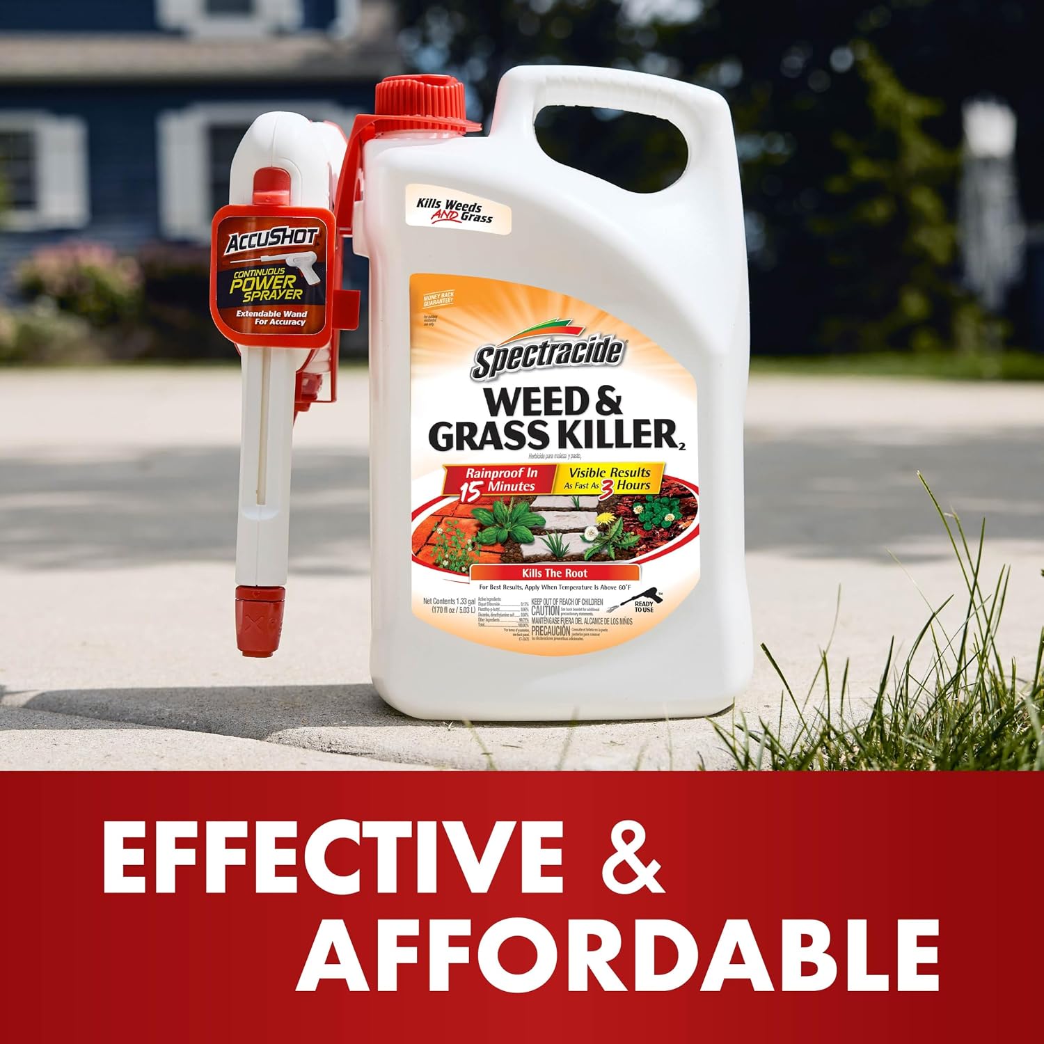 Spectracide Weed & Grass Killer with AccuShot Power Sprayer, 1.33 Gal
