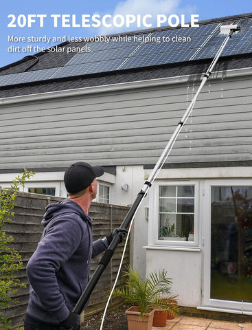 20FT Water-Fed Washing Kit with Soap-Dispenser