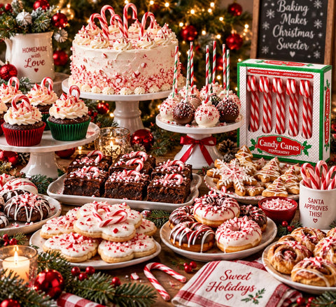 Candy Cane Peppermint Classic Red & White Individually Wrapped 72 Count