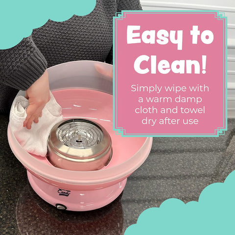 Cotton Candy Express CC1000-S Cotton Candy Machine, with 3 - 11oz. Jars of Cherry, Grape, Blue Raspberry, Orange, Pink Vanilla Floss Sugar & 50 Paper Cones Easy to Use and Clean