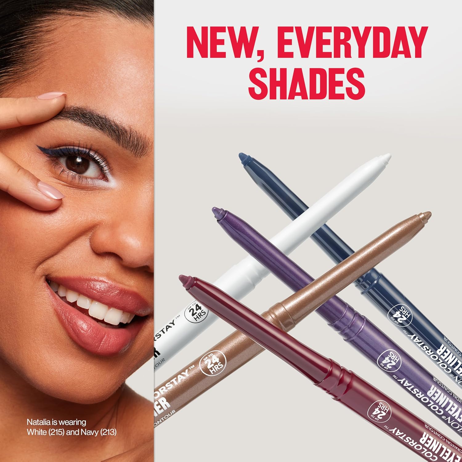 REVLON ColorStay Pencil Waterproof Eyeliner, 211 Cherry, 0.01 oz