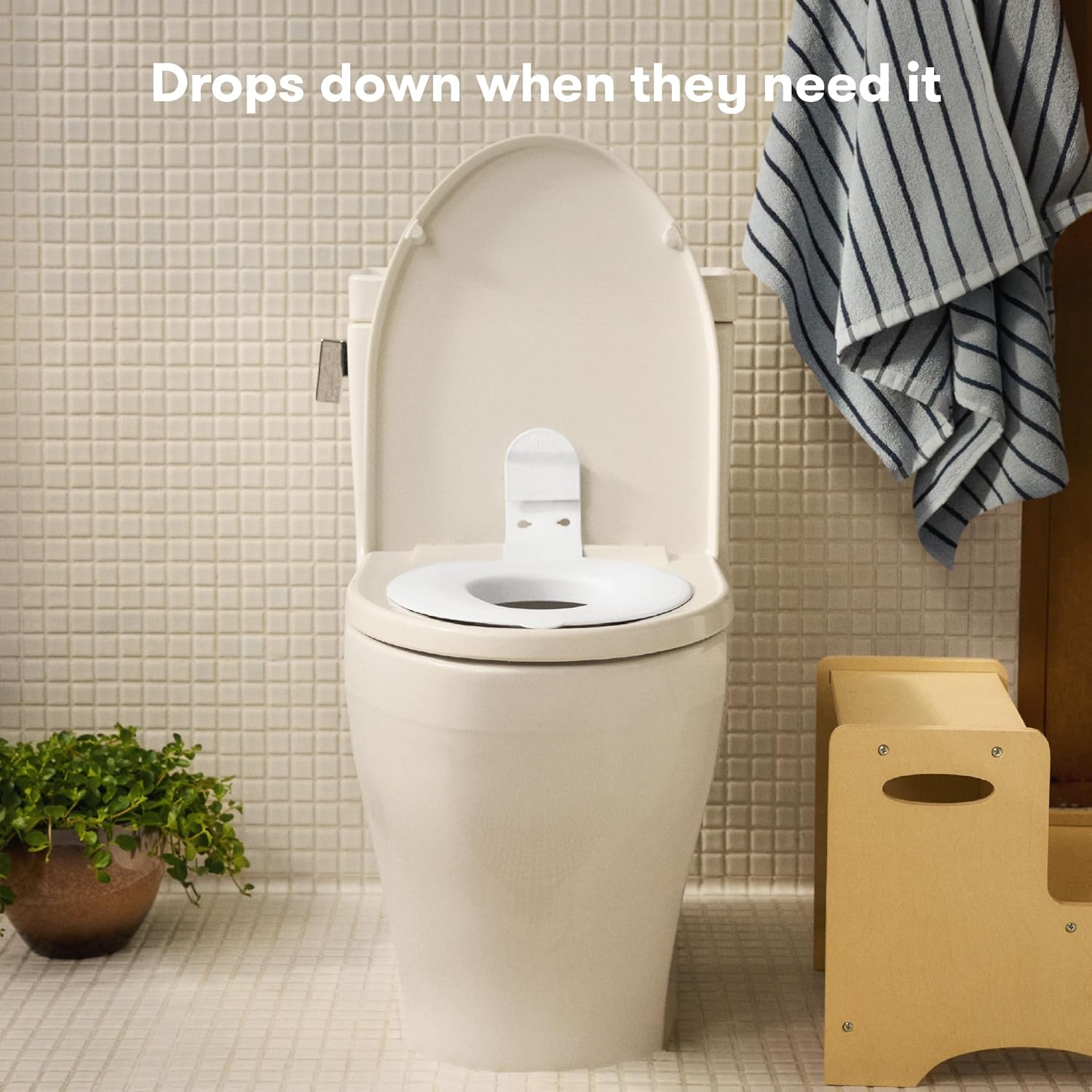 Frida Baby Drop Down Potty Training Seat for Toddlers & Kids, Easy to Clean