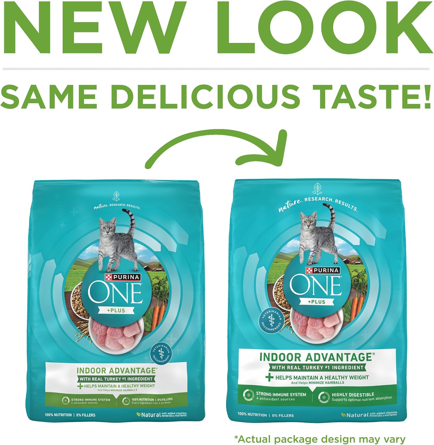 Purina ONE Indoor Advantage Weight Control Dry Cat Food, 16 lb Bag