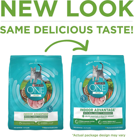 Purina ONE Indoor Advantage Weight Control Dry Cat Food, 16 lb Bag