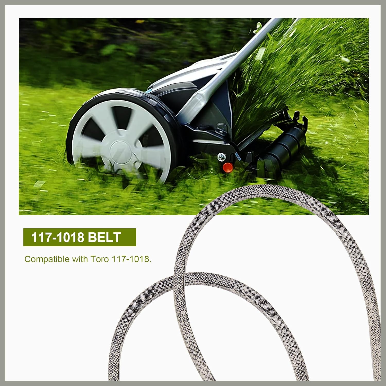 117-1018 Lawn Mower Drive Belt 3/8" x 32 3/8" Replacement for Toro 22 inch Recycler Lawn Mower 20330 20331 20339 20350 20370 20377 20378 20379