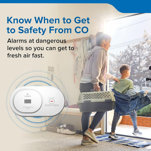 Kidde Carbon Monoxide Detector, AA Battery-Powered, COB