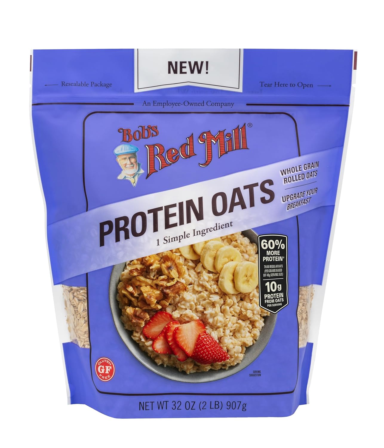 Bob's Red Mill High Protein Oats, 32oz (4 Pack)