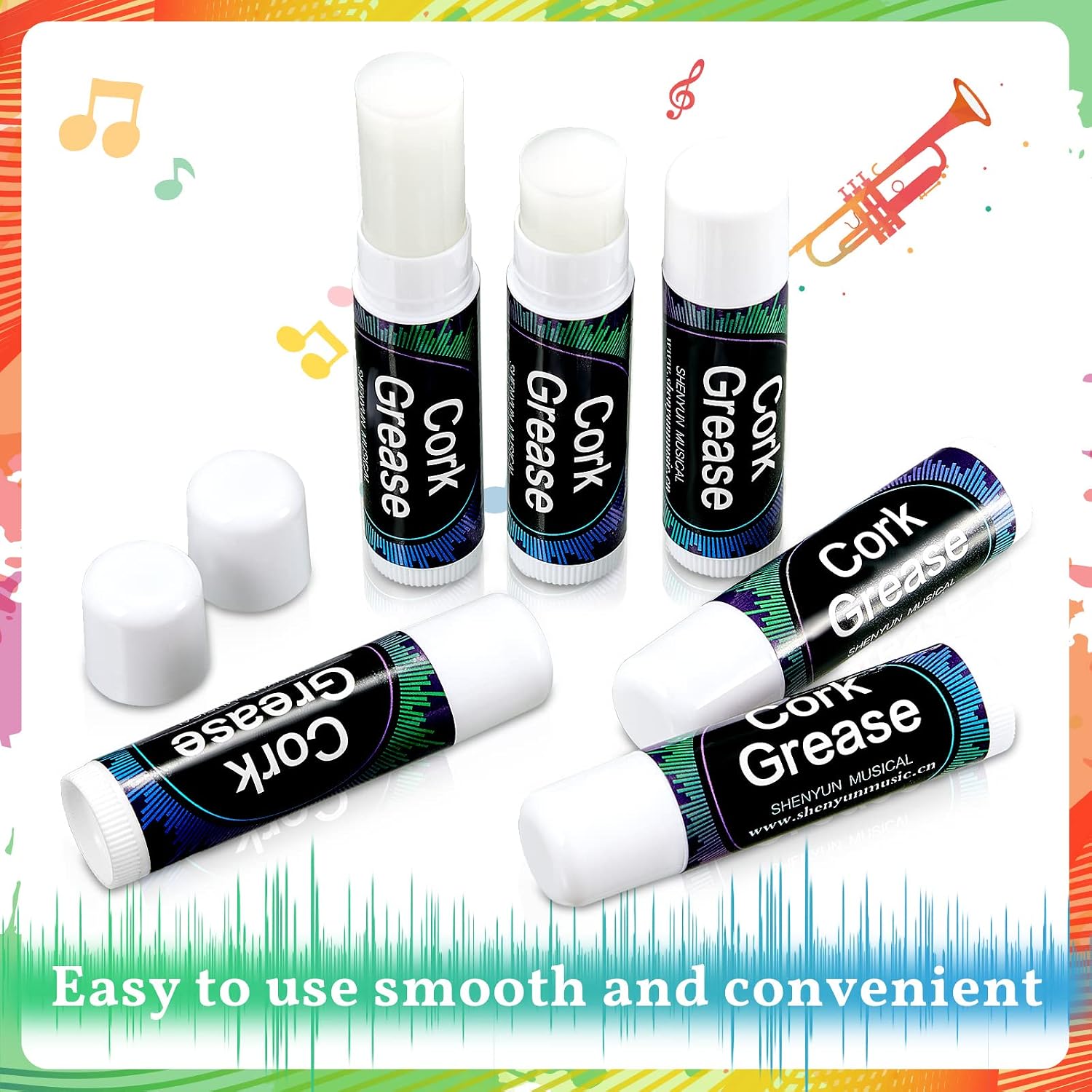 Tondiamo 2 Pieces Cork Grease for Clarinet, Lubricant Tube Woodwind