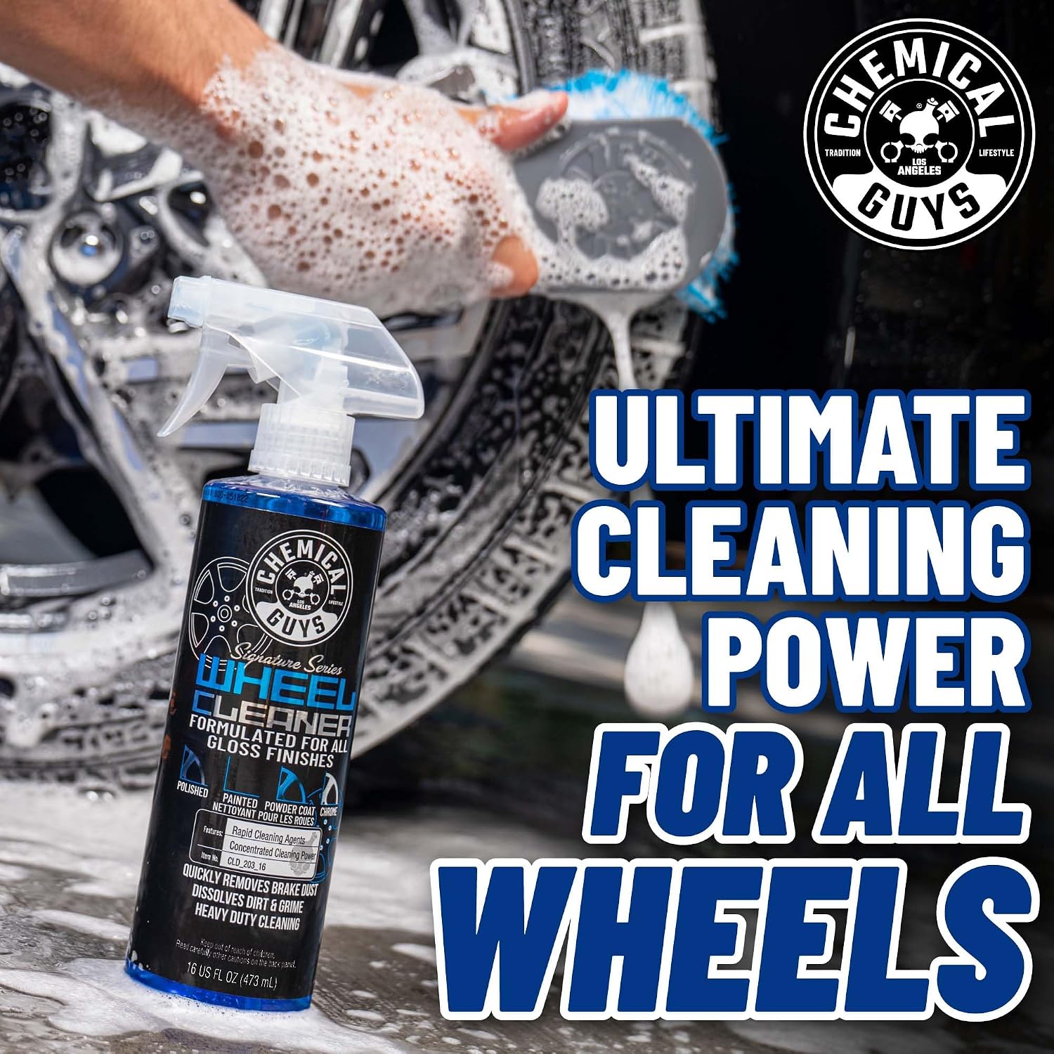 Chemical Guys, Signature Series Wheel Cleaner Spray for All Finishes, 16 oz