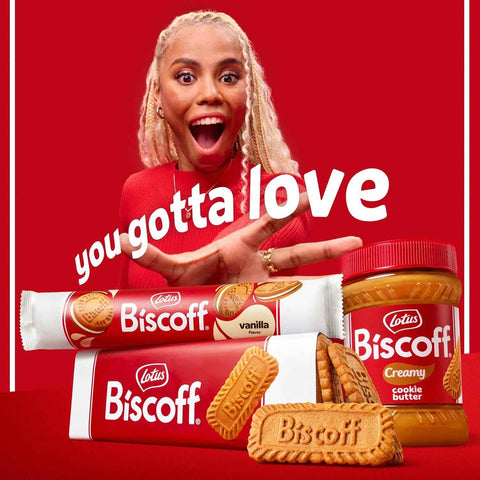 Lotus Biscoff, Cookie Butter Spread, Creamy, non GMO + Vegan, 14.1 oz, Pack of 8 | Bulk pack of smooth spread (3,2kg) – vegan, nut free, no added colours or flavours, great for stocking up