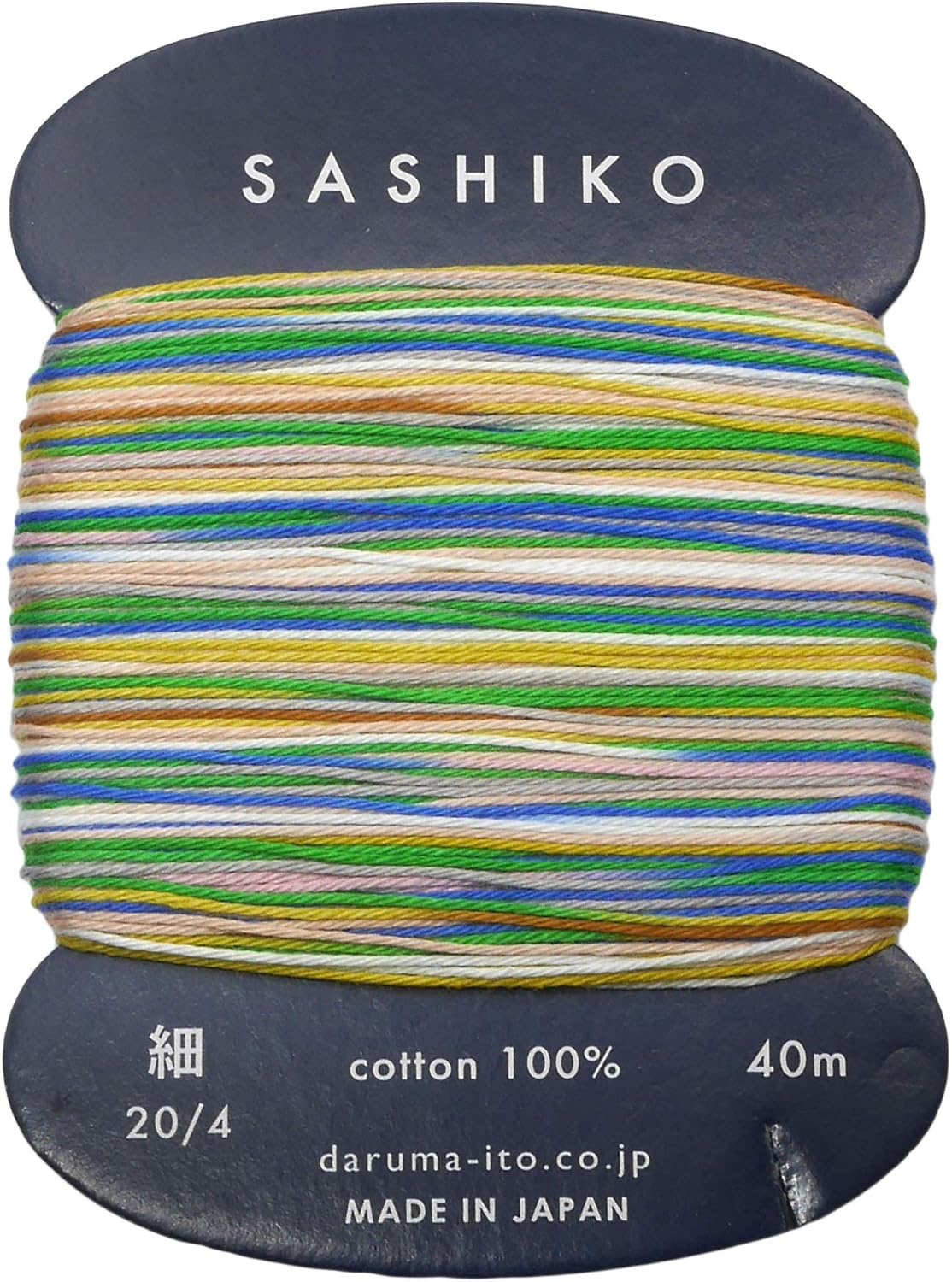 Yokota Daruma Sashiko Thread Single and Variegated Color (Tanabata, Thin 40M Card)
